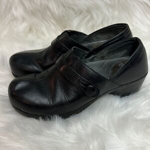 Dansko Heeled Clogs Leather Black EU37 B47